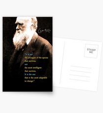 Charles Darwin Quote 3 Postcards