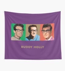 Buddy Holly - Triptych Design Wall Tapestry