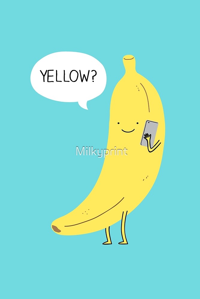 «Plátano en el teléfono» de Milkyprint