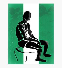 Custom Stencil Man - Nigeria Photographic Print