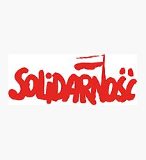SOLIDARNOSC / SOLIDARITY FROM POLAND (RED) Photographic Print