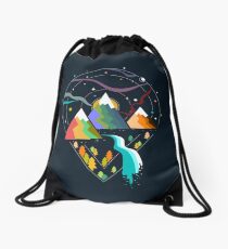 Hit the Road II Drawstring Bag