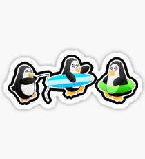 Penguin Summer Sticker