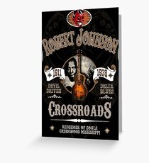 Robert Johnson Devil Driven Delta Blues Greeting Card