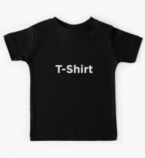 T-Shirt White Typography Kids Tee