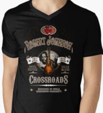 Robert Johnson Devil Driven Delta Blues Men's V-Neck T-Shirt