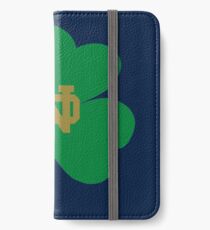 NOTRE DAME FIGHTING IRISH UNIVERSITY iPhone Wallet/Case/Skin