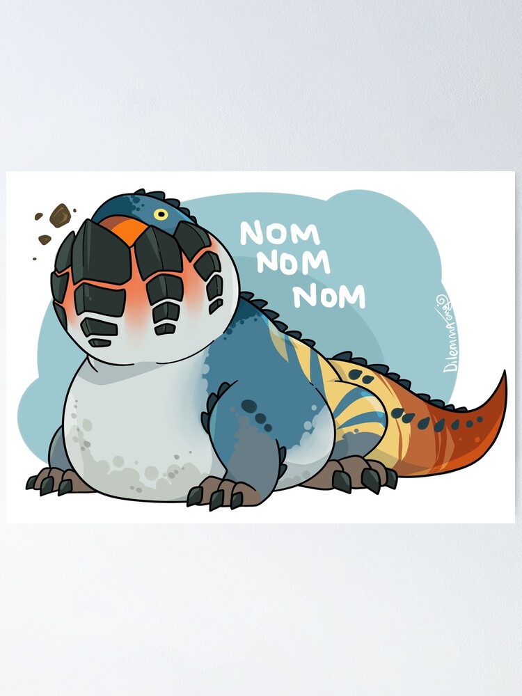 Dodogama Monster Hunter World Poster By DilemmaArt Redbubble   Fposter,small,wall Texture,product,750x1000.u2 