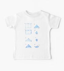 Origami boat tutorial Baby Tee