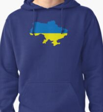Ukraine map flag Pullover Hoodie