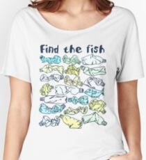 Finde den Fisch und rette den Ozean vor Plastikverschmutzung Loose Fit T-Shirt