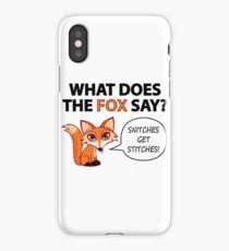What Does The Fox Say? iPhone Case