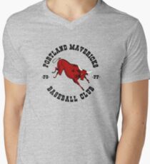 Portland Mavericks Baseball Club Shirt Retro Vintage 70s TBT Men's V-Neck T-Shirt