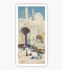 Cairo Street by Arthur Streeton Sticker
