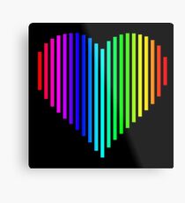 Techno Love Metal Print