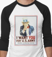 Uncle Sam Men's Baseball ¾ T-Shirt