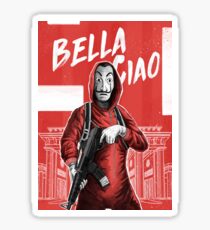 La Casa de Papel / Money Heist - Bella Ciao - Dali Mask Sticker