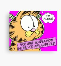 Lienzo Garfield está solo