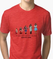 Évolution de Glee || Santana Lopez T-shirt chiné