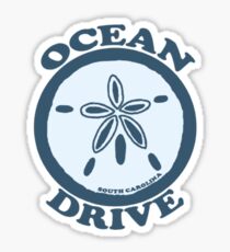 Ocean Drive - South Carolina. Sticker