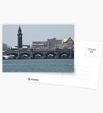 Classic Erie Lackawanna Ferry and Train Terminal, Hoboken, New Jersey Postcards