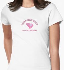 Ocean Drive - South Carolina. Women's Fitted T-Shirt