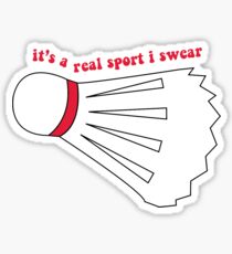 badminton funny Sticker