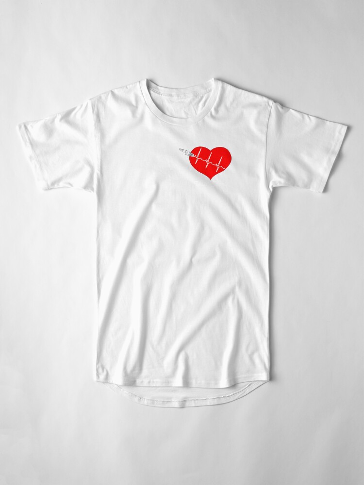 Alternate view of Shift Shirts Spark My Heart - Automotive Love Long T-Shirt