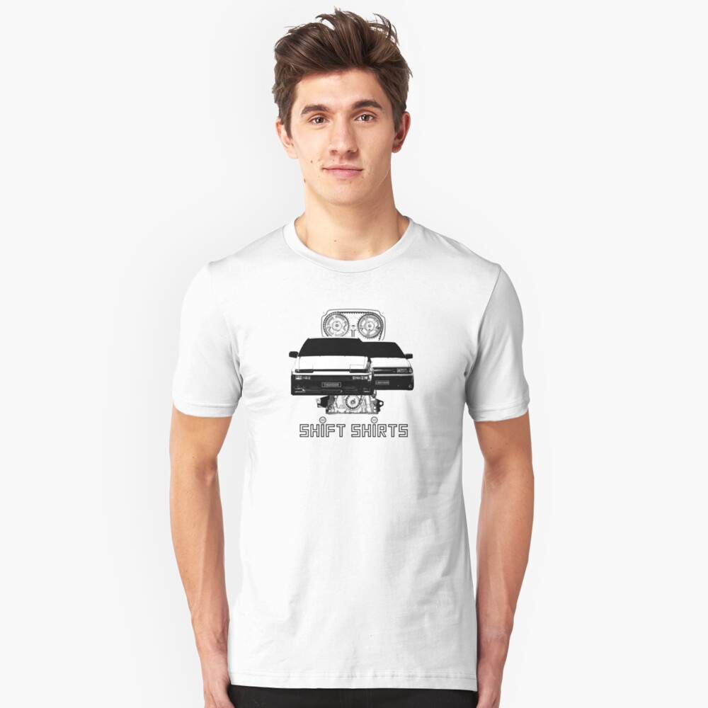 Shift Shirts Lightning and Thunder - AE86 Inspired Slim Fit T-Shirt