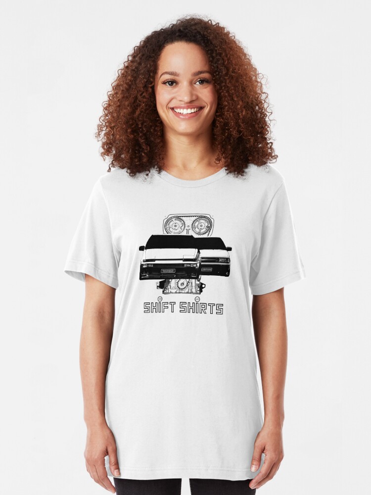 Alternate view of Shift Shirts Lightning and Thunder - AE86 Inspired Slim Fit T-Shirt