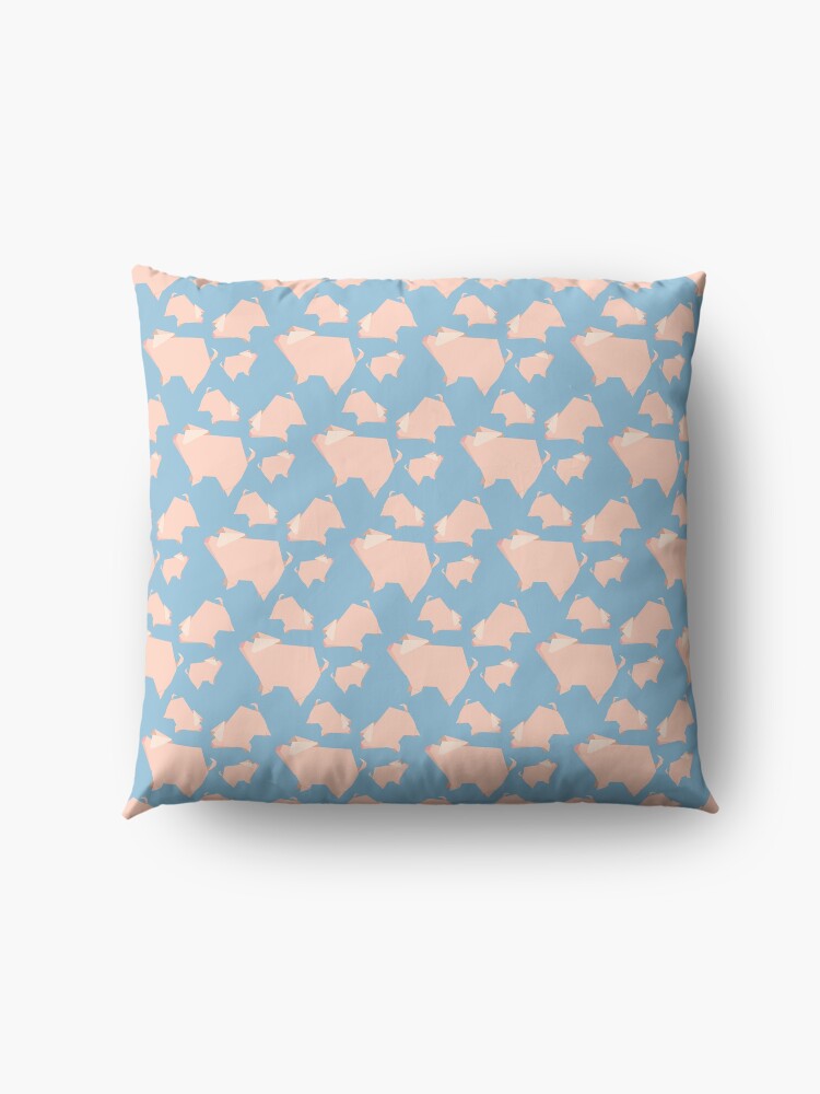 Alternate view of Paper Pigs (Patterns Please) Floor Pillow