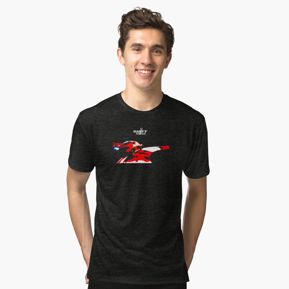 Shift Shirts Flame Throwing Hybrid Tri-blend T-Shirt