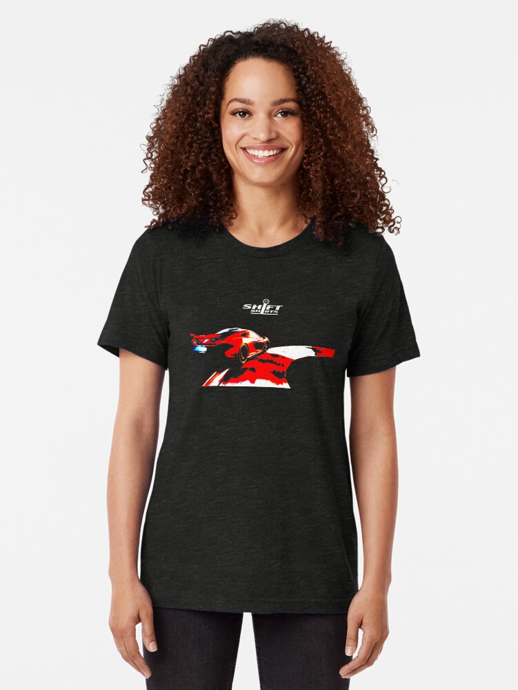 Alternate view of Shift Shirts Flame Throwing Hybrid Tri-blend T-Shirt