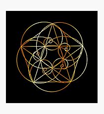 Fibonacci Spirale - Die heilige Geometrie Fotodruck