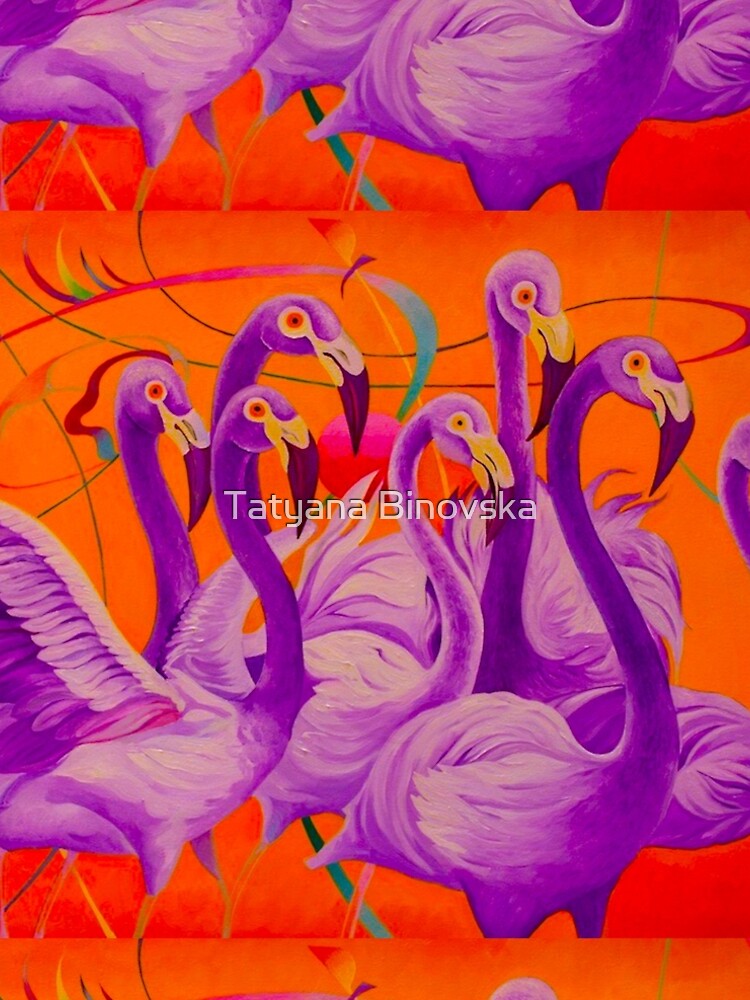 Purple Flamingo by Binovska