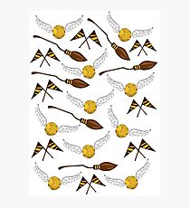 Potter Broomstick Pattern Photographic Print
