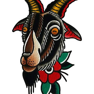 Black Goat・Ram Tattoo Animal Tattoo LAZY DUO Tattoo Sticker  香港紋身貼紙刺青圖案紋身師印刷訂做客製Custom Temporary Tattoo artist HK tattoo shop Hong Kong  迷你刺青
