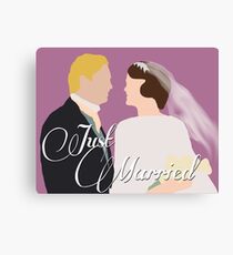 DA: Mary e Matthew "Just Married" Canvas Print