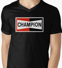 CHAMPION SPARK PLUG RACING CAR Men's V-Neck T-Shirt