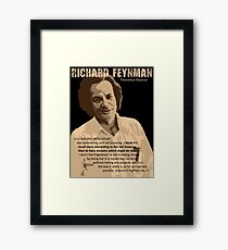 Richard P. Feynman, Theoretical Physicist (Sepia) Framed Print
