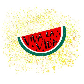 "Twinkling Watermelon Viva la Vida" Art Board Print for Sale by Erika ...