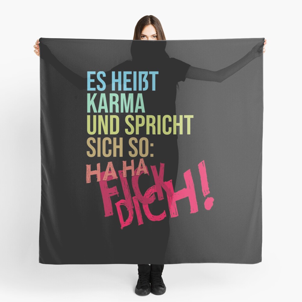 It S Called Karma Scarf By Rawwr Redbubble