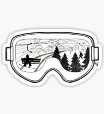 Snow Lift , Exit Left Sticker