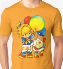 Vintage "Up, Up & Away" Rainbow Brite, Sprite, Twink, White, Colorful, Bright, Retro, Yellow, Gold, Mustard, 80's, Cartoon, Babies, Throwback, Pop Culture, My Childhood Slim Fit T-Shirt