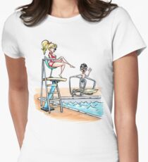 Squints and Lifeguard Wendy Women's Fitted T-Shirt