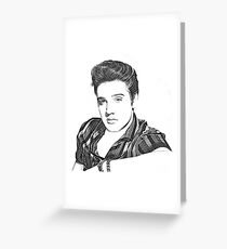 Elvis Presley in Pen and Ink Greeting Card