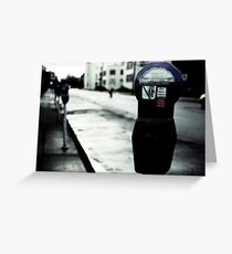 Parking Meter Greeting Card