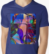 Kiss Kiss T-Shirt mit V-Ausschnitt für Männer