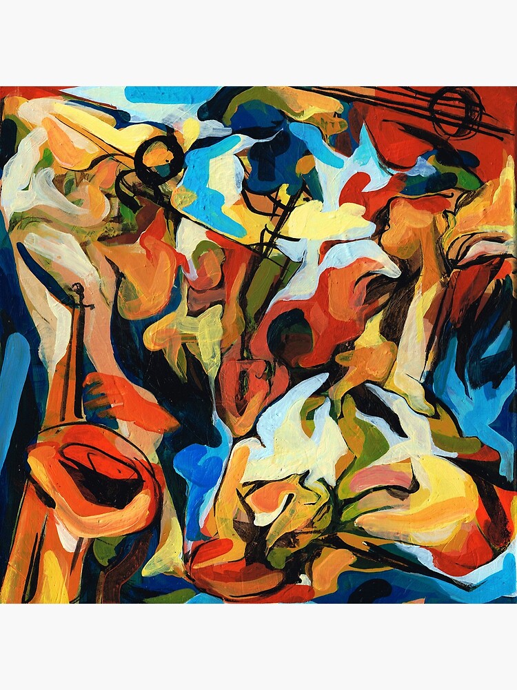 Abstract Musicians Painting by CatarinaGarcia