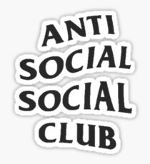anti social social club Sticker